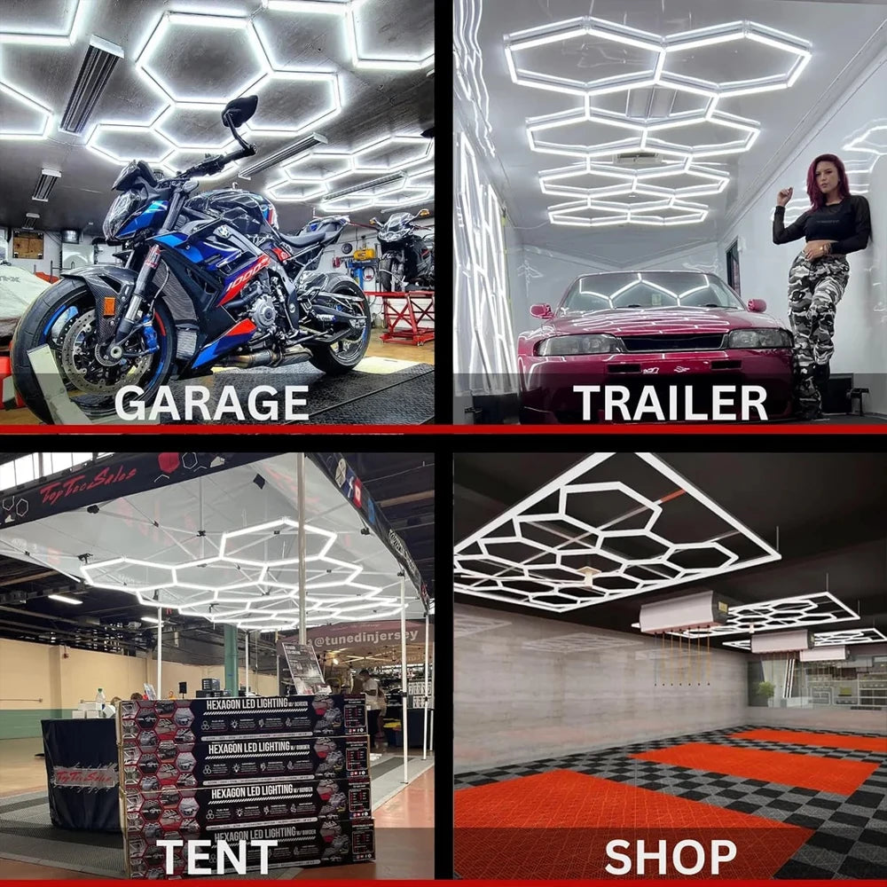 Hexagonal LED Lighting for your modernistic flair!