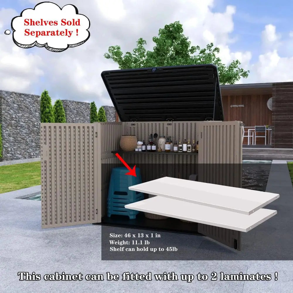 Durable and Weather-resistant Lockable Outdoor Storage Shed