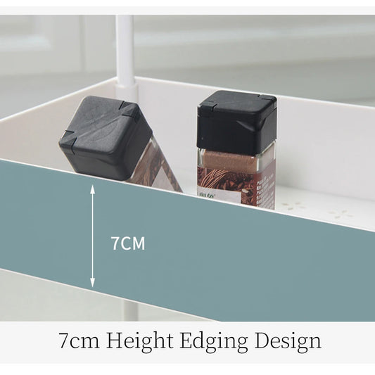 5-Tier Slim Storage Rolling Utility Shelving Unit