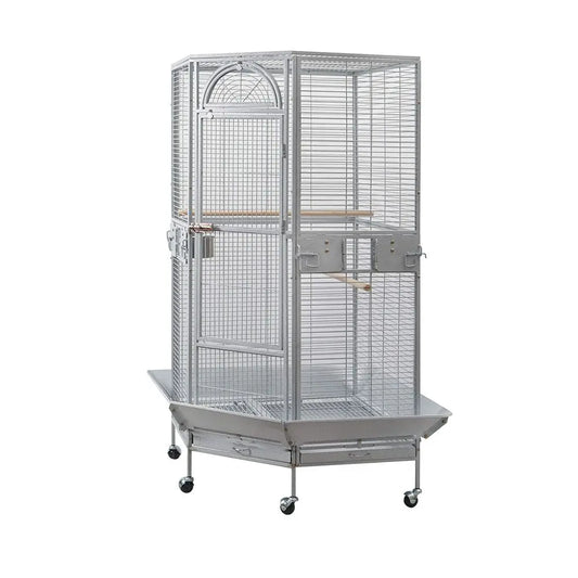 White Corner Bird Cage for your feathered friends
