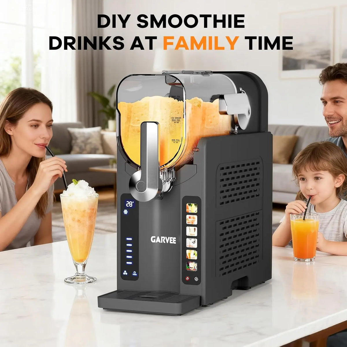 Slushie Frozen Drink Maker Machine with LED Menu for your Summer fun!