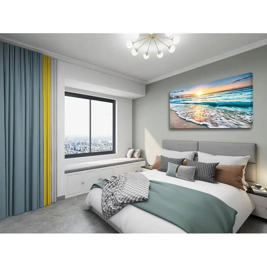 Beach Sunset Canvas Print Wall Art for the ocean lovers!