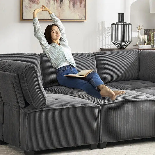 Corduroy Modular Sectional Sofa for your home