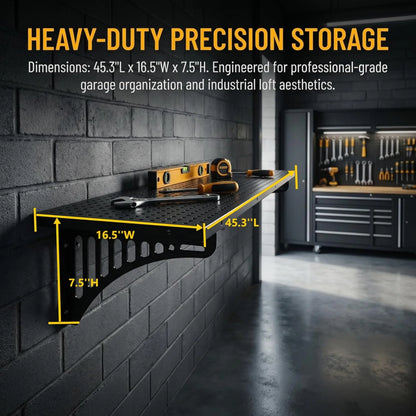 4 Pack and 8 Pack Heavy Duty Wall Mounted Garage Storage Shelves