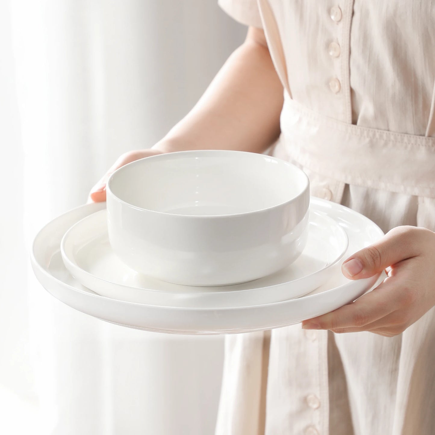 18 or 36-Piece Porcelain Ceramic Dinnerware Set