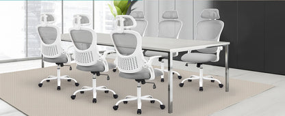 Mesh Ergonomic Office Computer Desk Chair with Adjustable Headrest