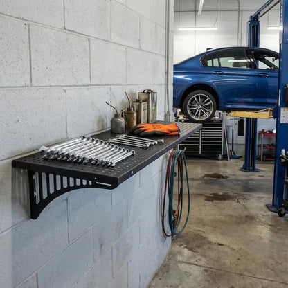 4 Pack and 8 Pack Heavy Duty Wall Mounted Garage Storage Shelves