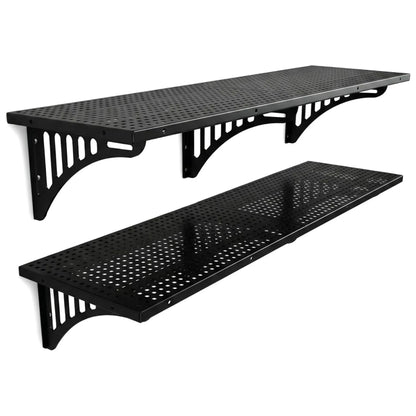 4 Pack and 8 Pack Heavy Duty Wall Mounted Garage Storage Shelves