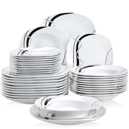 18 or 36-Piece Porcelain Ceramic Dishware Set