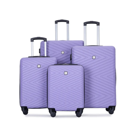Luggage Set 4-Piece ABS Suitcase With Spinner Wheels