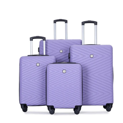 Luggage Set 4-Piece ABS Suitcase With Spinner Wheels
