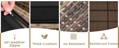 4 Piece Rattan Patio Set for your outdoor space