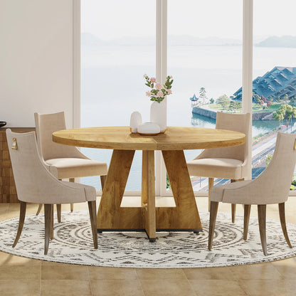 47 inch Round Dining Table for 4