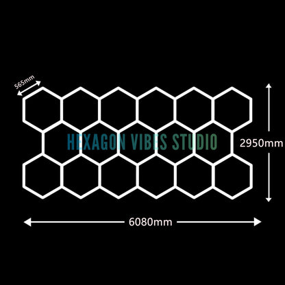 Large Size Hexagon LED Lighting for Garage