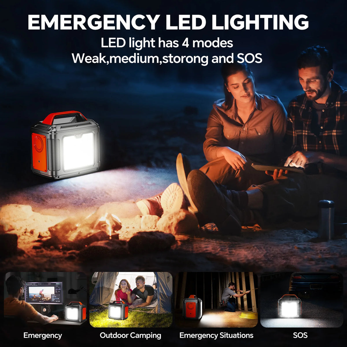 300W Portable Power Station with Solar Panel