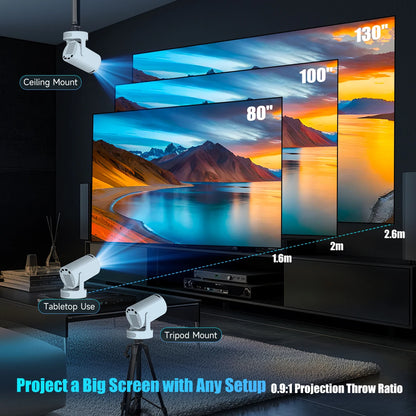 HY300 Pro + Projector 4K with 5W Speaker