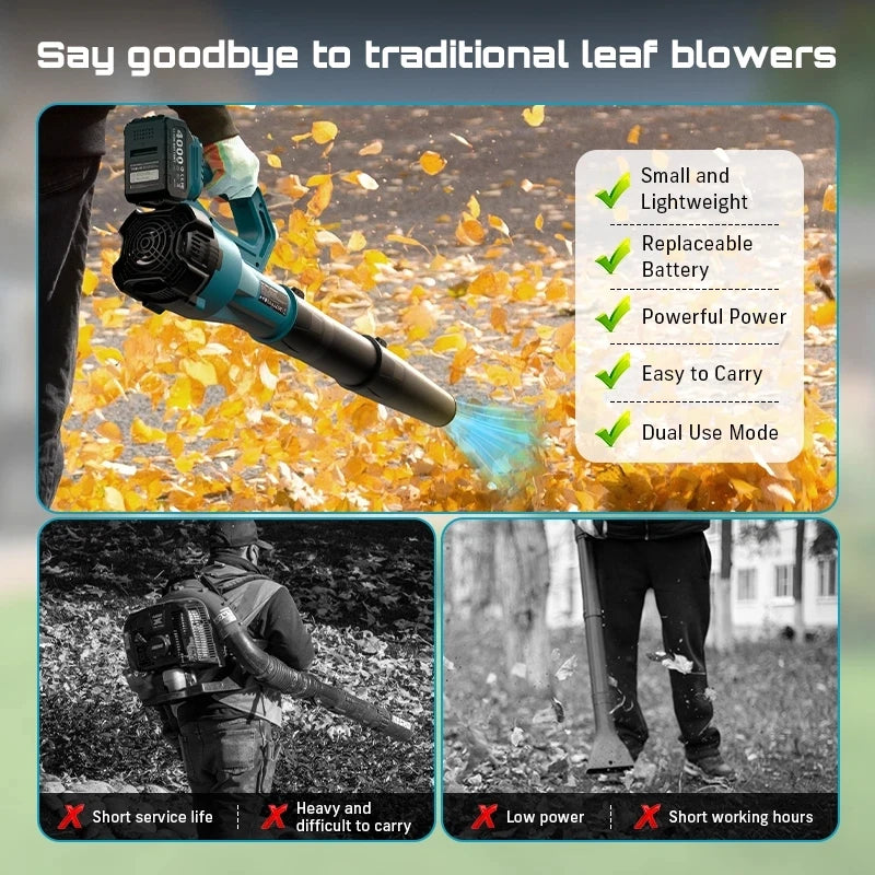Cordless Leaf Blower for Debris and Snow