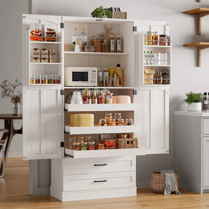 71" Tall Farmhouse Freestanding Pantry for your Kitchen