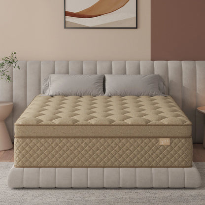 12" or 14" Medium Firm Gel Memory Foam Hybrid Pocket Spring Mattress in a Box