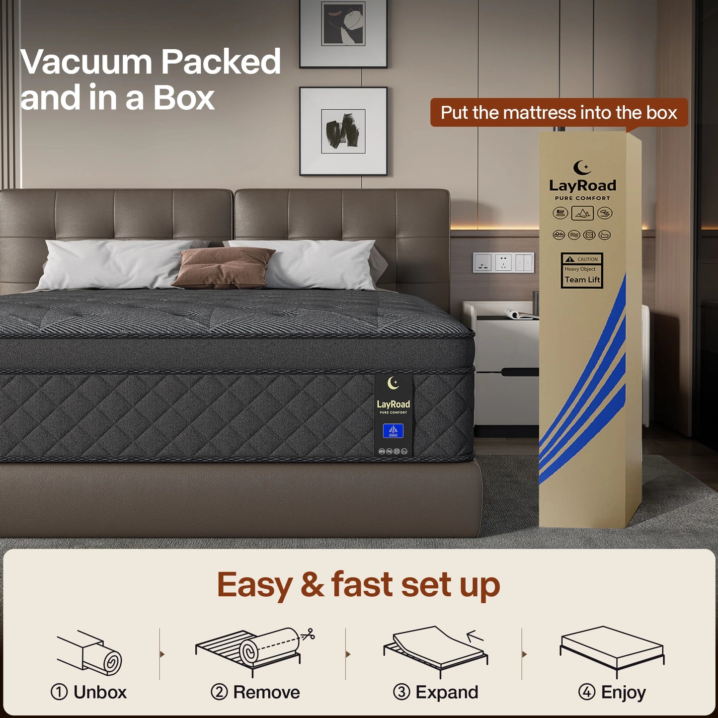 12/14-Inch Medium Firm Memory Foam Spring Mattress for a more supportive and comfortable sleep