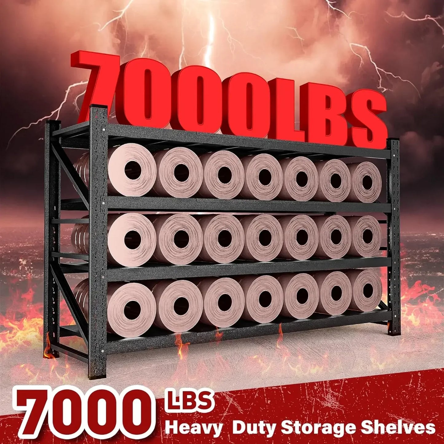 79-inch Heavy Duty Steel Garage Storage Rack