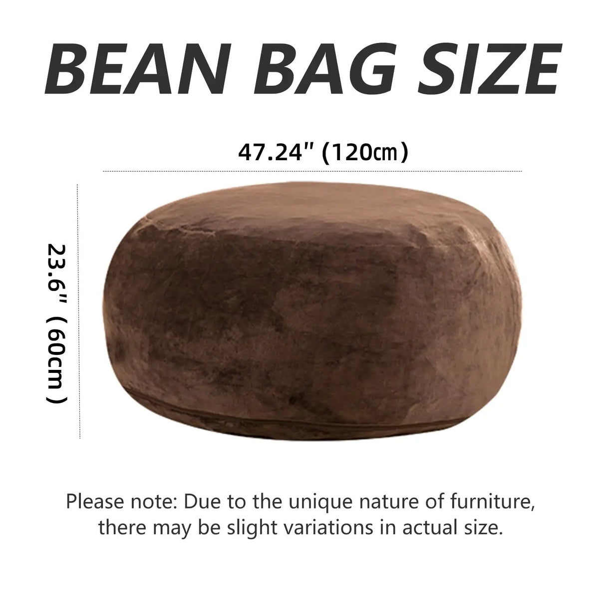 Beanbag Chair with padded Bean Bag inside with memory foam ideal for Bedrooms and Dorms