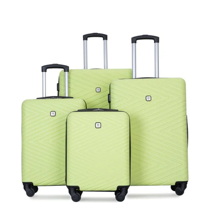 Luggage Set 4-Piece ABS Suitcase With Spinner Wheels