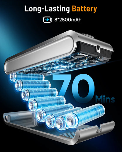 650W Cordless Vacuum Cleaner with attachments for Hardwood Flooring, Carpets, and Pet Hair