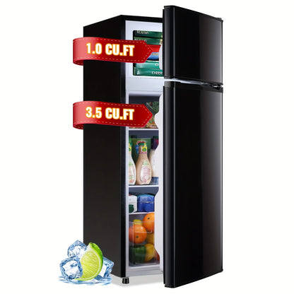 Compact Refrigerator/Freezer with Adjustable Thermostat