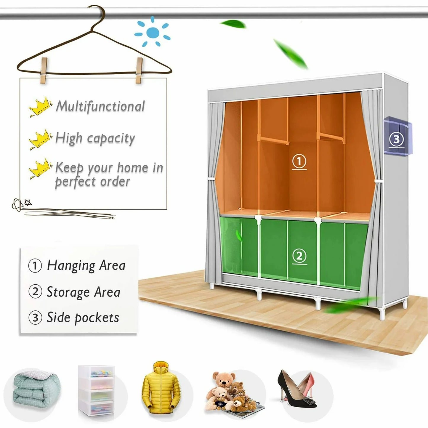 Portable Wardrobe Closet