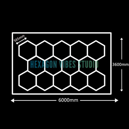 Large Size Hexagon LED Lighting for Garage