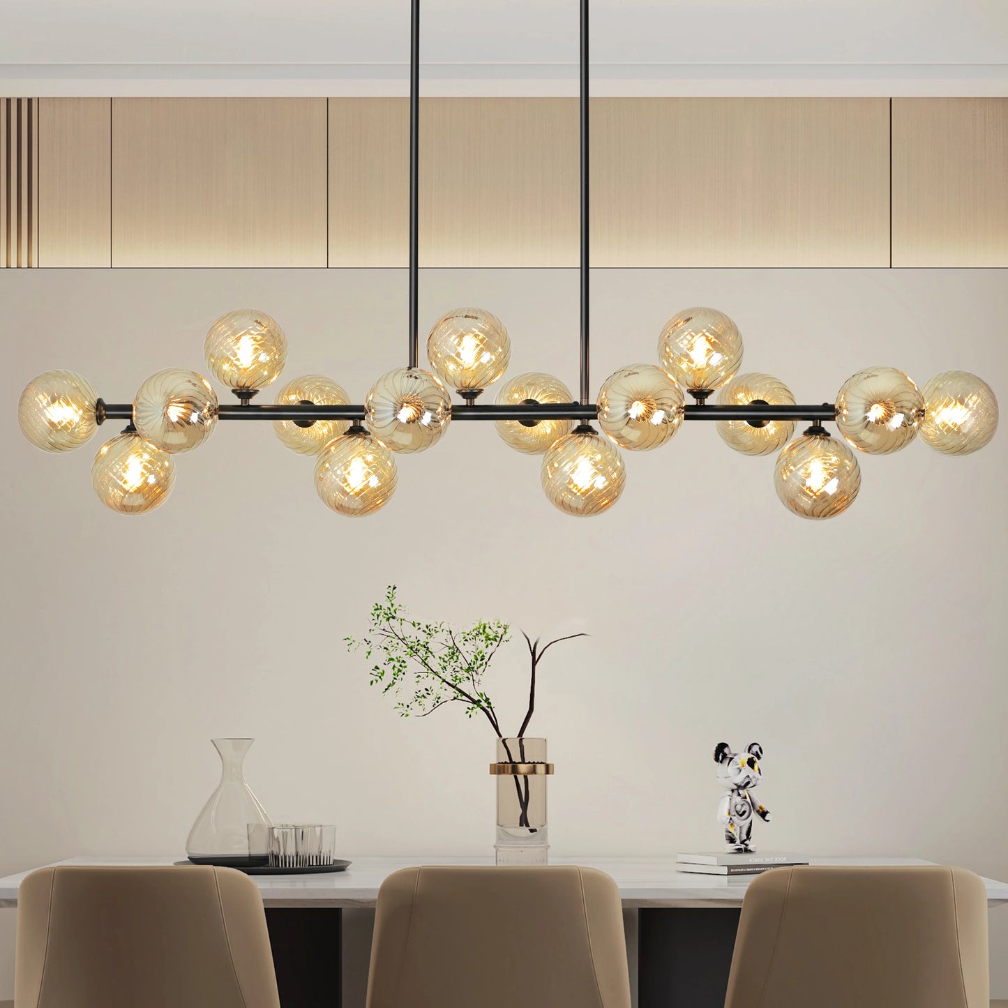 54-inch Modern Chandelier for kitchen island or dining room