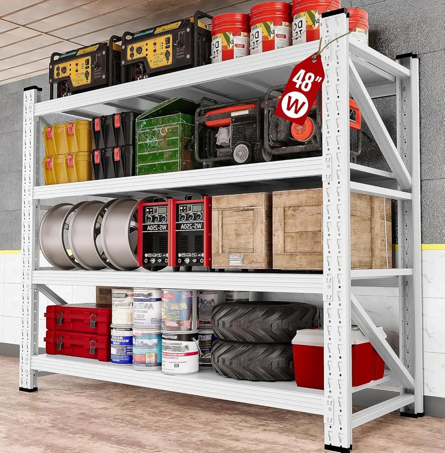 79-inch Heavy Duty Steel Garage Storage Rack
