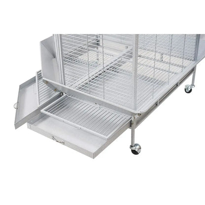 White Corner Bird Cage for your feathered friends