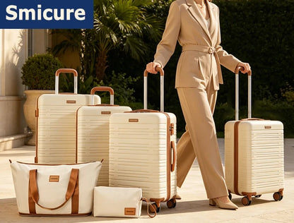 Luggage Set 4-Piece ABS Suitcase With Spinner Wheels