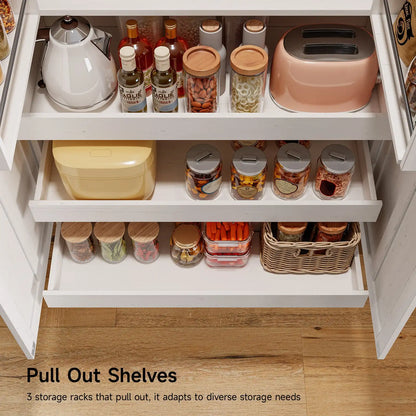 71" Tall Farmhouse Freestanding Pantry for your Kitchen
