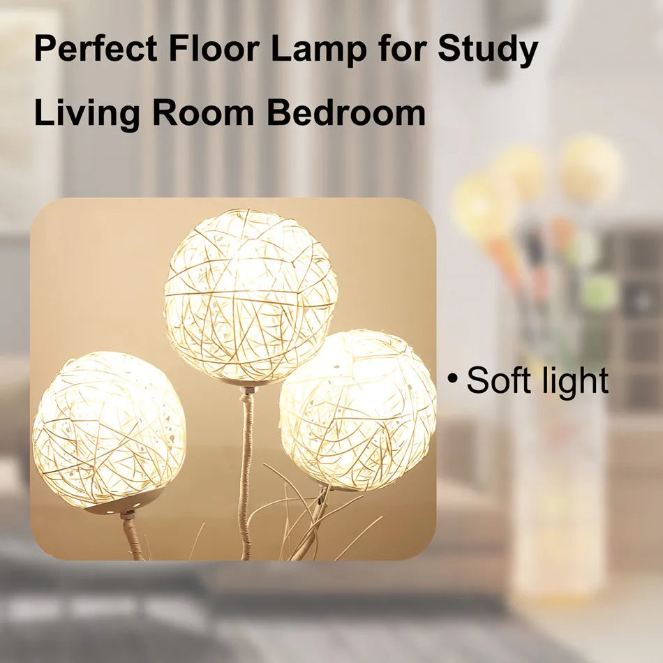 Tall Modern Rattan Floor Lamp for your Decor