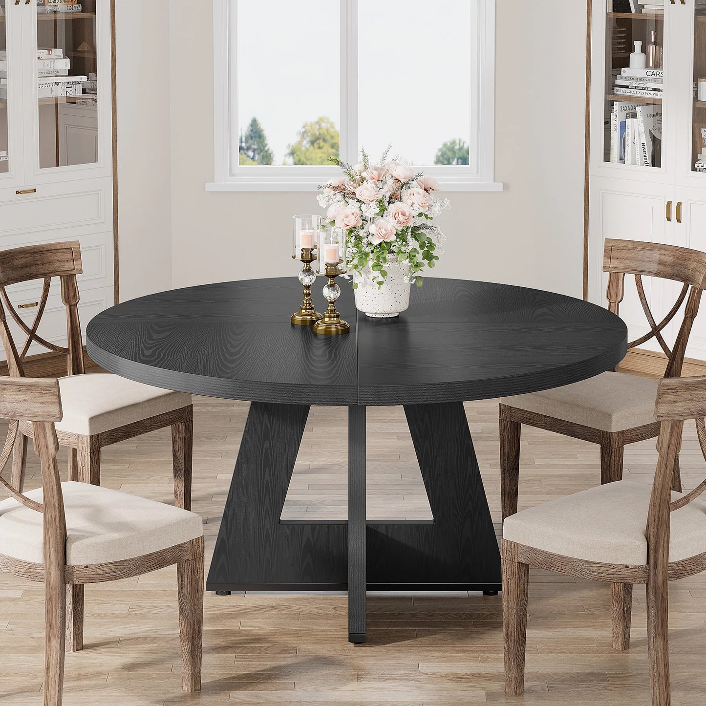 47 inch Round Dining Table for 4