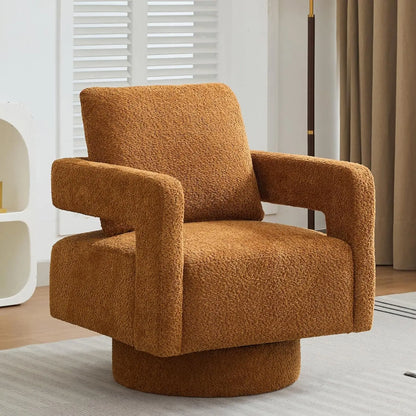 Open Back Barrel Swivel Chair