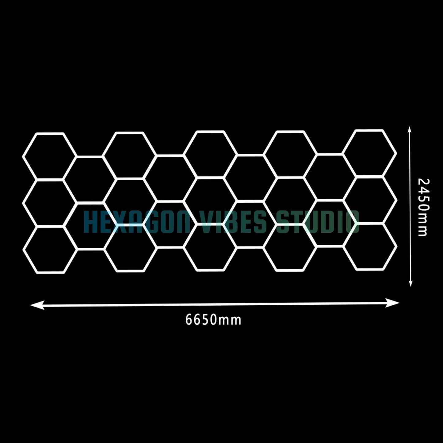 Large Size Hexagon LED Lighting for Garage