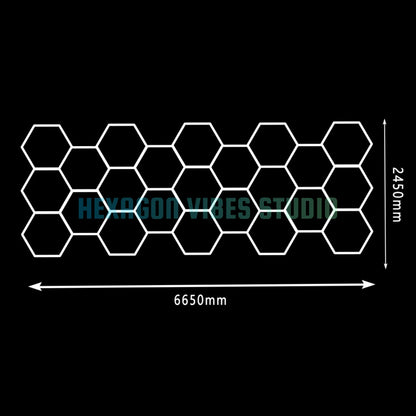Large Size Hexagon LED Lighting for Garage