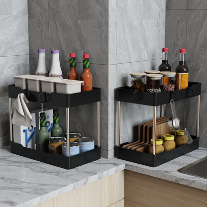 3 Piece, 2 Shelf Organizers for clutter free solutions!