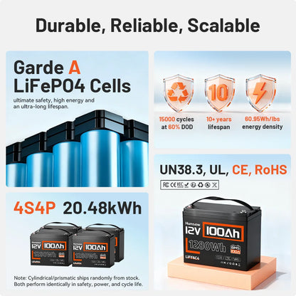 LiFePO4 Lithium 12V Battery