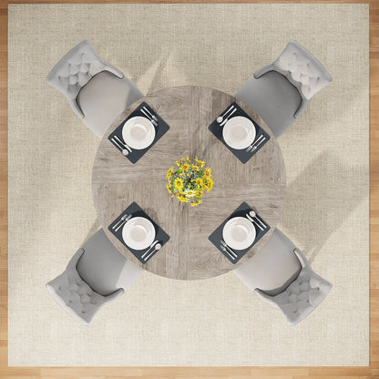47 inch Round Dining Table for 4