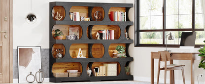 71" Tall  4-Tier Bookcase