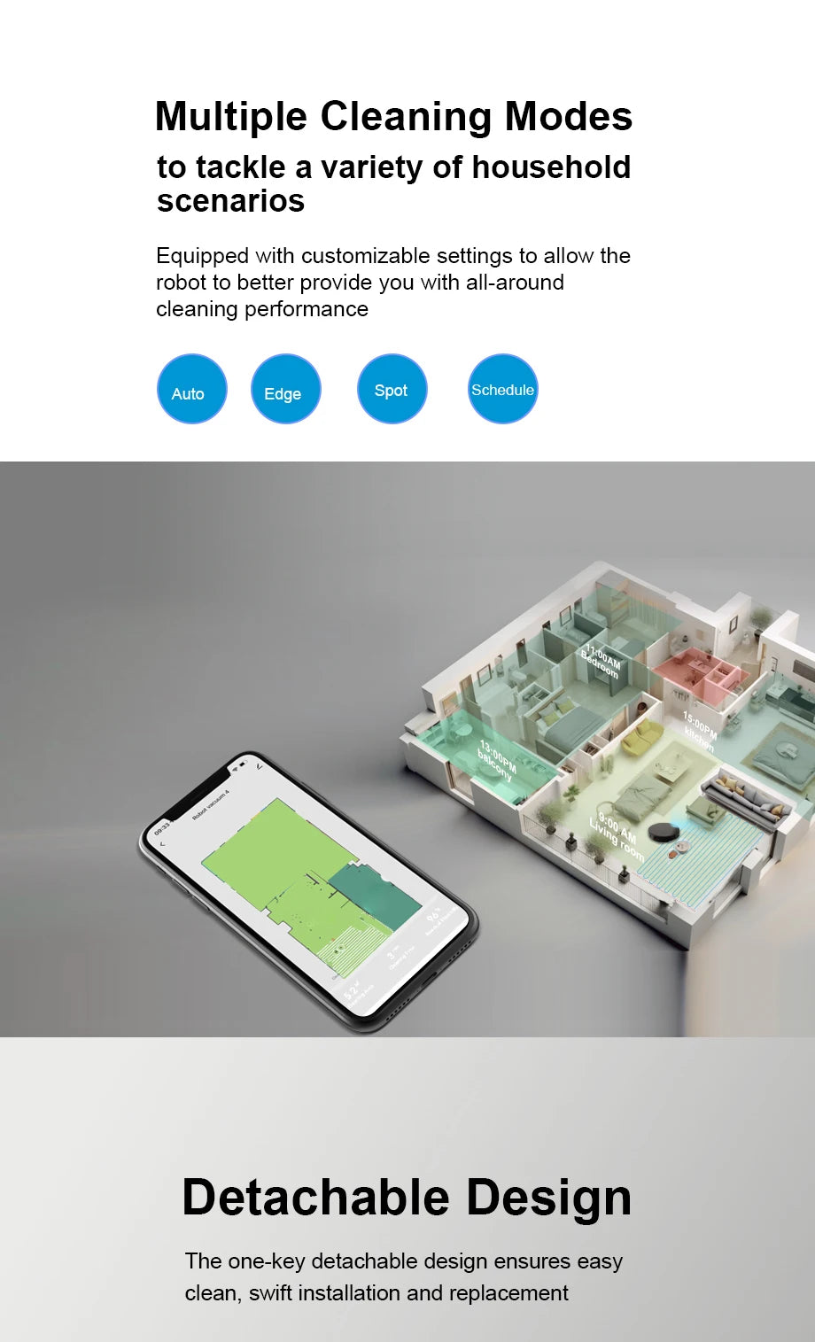 Self-Charging Smart Robot Vacuum Cleaner and Mop Combo for your Furbabies hair and messes!