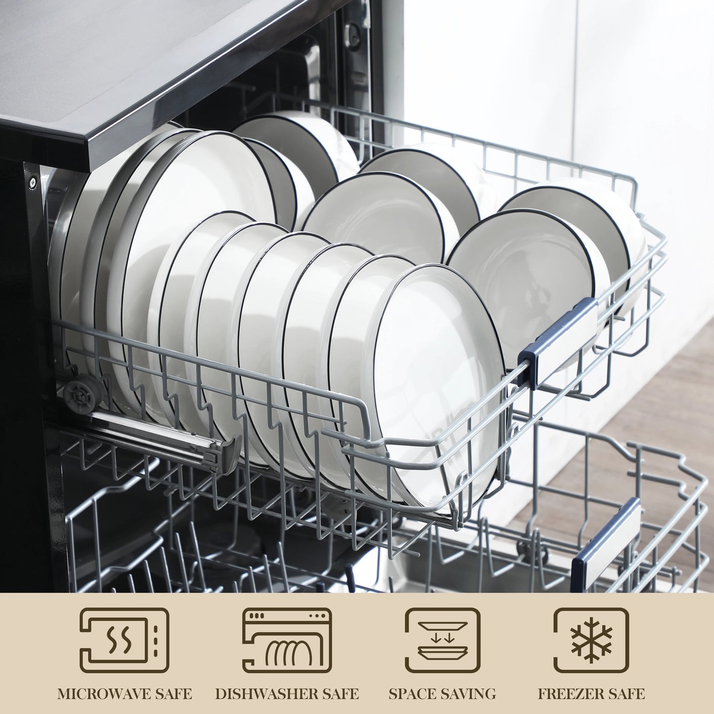 18 or 36-Piece Porcelain Ceramic Dinnerware Set