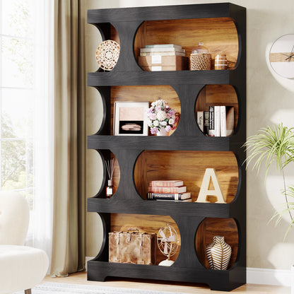 71" Tall  4-Tier Bookcase