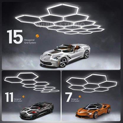 Large Size Hexagon LED Lighting for Garage