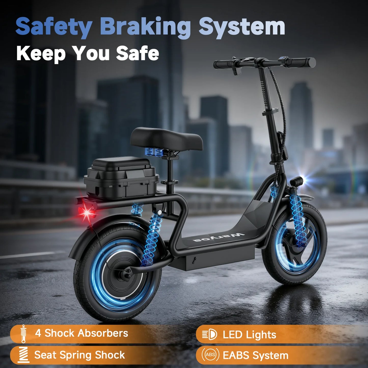 Foldable 500W Ebike with 10.4AH Battery